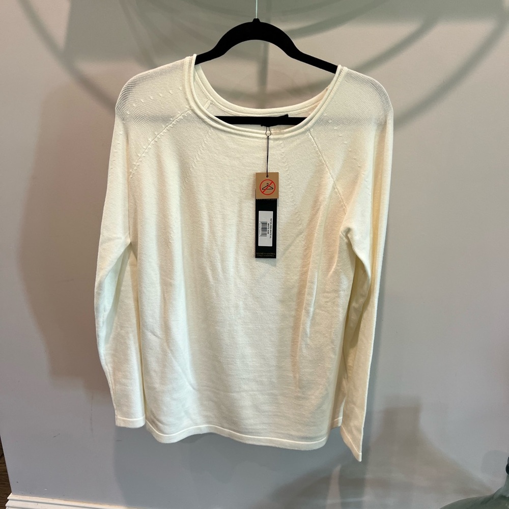 NWT white sweater